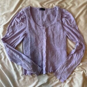 GAP Lavender Button Down Shirt